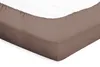 Eleganzzz Topper-Spannbetttuch Perkal – Taupe  – 90x200  – Produktbild-Vorschau 2