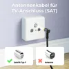 deleyCON 15m SAT TV Antennenkabel Winkel Koaxial Kabel Produktbild-Vorschau 3