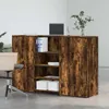 Empfangstheke Räuchereiche 155x50x103,5 cm Holzwerkstoff Produktbild-Vorschau 3