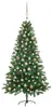 vidaXL Künstlicher Weihnachtsbaum mit Beleuchtung & Kugeln Produktbild-Vorschau 8