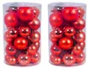 XXL LED Tannengirlande 810cm mit 100 LED inkl. 60 Stück Baumkugeln Rot Produktbild-Vorschau