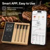 ZELURXX Kabelloses Bluetooth Bratenthermometer mit 4 Sonden Produktbild-Vorschau 3