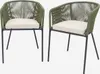 sweeek - 2er-Set Gartensessel aus verzinktem Stahl mit Produktbild-Vorschau 1