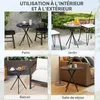 Outsunny Table de jardin ronde Ø 60 cm, table de terrasse Voir les images du produit 6