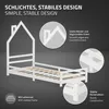 ML-Design Kinderbett Haus 90x200 cm Weiß mit Matratze Produktbild-Vorschau 4