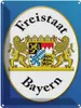 vianmo Plechová cedule 40x30 cm Freistaat Bayern Wappen Náhled obrázku produktu 1