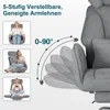 HOFFREE Ergonomiczne krzesło biurowe z kółkami, szerokie Podgląd zdjęcia produktu 5