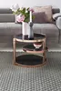 Couchtisch Beistelltisch CHARMS 45x45cm Metall Glas Schwarz Produktbild-Vorschau 4