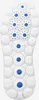 The sole of a white and blue Geox shoe is shown against a white background. Produktbild-Vorschau