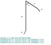 A diagram showing measurements and angles for a metal profile, with accompanying text providing specifications. Produktbild-Vorschau