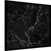 MuchoWow® Gerahmtes Poster Marmor - Schwarz - Weiß - Textur Produktbild-Vorschau 1