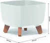 nabbi Plastový kvetináč na nožičkách DGQL300 29 cm - biela Náhľad obrázku produktu 19