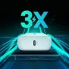 A white USB-C charger is placed on top of a smartphone, with glowing blue lines emanating from it, suggesting fast charging. The text '3X' is prominently displayed in the background. Náhled obrázku produktu