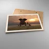 Gerahmtes Poster - Rahmen in heller Eiche - Elefant Ufer Produktbild-Vorschau 3