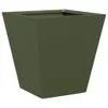 vidaXL Pflanzkübel 2 Stk. Olivgrün 30x30x30 Stahl Produktbild-Vorschau 5