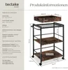 Worcester servírovací vozík 65x41,5x87cm - Průmyslové dřevo Náhled obrázku produktu 13