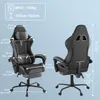 UISEBRT Gaming Stuhl Bürostuhl Ergonomisch Höhenverstellbar Produktbild-Vorschau 2