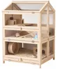 PawHut Hamsterkäfig 3 Etagen 68 x 61,5 x 90 cm Holz Produktbild-Vorschau 1