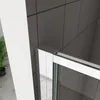 AICA Drehtür Schwenktür 80x185cm Nischentür 5mm ESG-Glas Produktbild-Vorschau 4