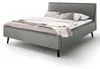 Doppelbett Estee 160x200cm - hellgrau/schwarz Produktbild-Vorschau 1