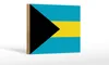 Holzschild Flagge Bahamas 18x12 cm Flag of the Bahamas Produktbild-Vorschau 1