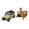 Kids Globe Landrover Defender mit Tieranhänger, Safari Anteprima dell’immagine prodotto 1