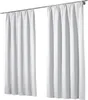 Two white curtains hanging from a rod. Náhled obrázku produktu