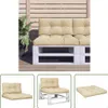 The Living Store Palettenkissen 2-tlg. Beige Stoff Produktbild-Vorschau 1