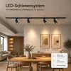 LED Deckenstrahler Schwarz 4 Flammig Spots Decke 1.5m Produktbild-Vorschau 2