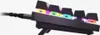 Side view of a black gaming keyboard with RGB lighting. Produktbild-Vorschau