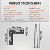 Product specifications and diagrams for table legs. Náhled obrázku produktu