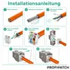 Profipatch Keystone Jack Modul Cat.6a RJ45 10 Gigabit STP Produktbild-Vorschau 5
