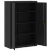 vidaXL Aktenschrank Schwarz 90x40x140 cm Stahl Produktbild-Vorschau 4