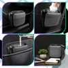 EDIBAZZAR | Cestino per auto con coperchio, nero compatto Anteprima dell’immagine prodotto 2