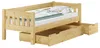 Kieferbett natur Einzelbett 90x200 Massivholz-Bettgestell Produktbild-Vorschau 8