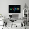 Leinwandbild Controller-Tasten 100x70 Feeby Blau bild für Produktbild-Vorschau 2