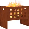 vidaXL Palenisko brązowe 50 x 30 x 40 cm stalowe Podgląd zdjęcia produktu 3