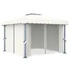 Padiglione con tenda 3x3 m in alluminio bianco crema Anteprima dell’immagine prodotto 1