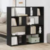 Bücherschrank/Raumteiler Eiche schwarz 105x24x102 cm Produktbild-Vorschau 2