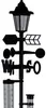 Kynast Wetterstation Solar 5in1 24x24x158 cm 613-401328 Produktbild-Vorschau 3