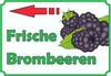 Verkaufsschild Schild Brombeeren links A6 Rückseite Produktbild-Vorschau 1