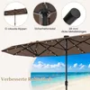 COSTWAY podwójny parasol 400x 200cm, parasol ogrodowy z Podgląd zdjęcia produktu 7