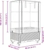 vidaXL Hochbeet mit Aufsatz und Rollen Rattan-Optik Produktbild-Vorschau 8