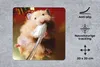 MuchoWow® Mauspad Mousepad Hamster beim Zähneputzen 20x20 Produktbild-Vorschau 2