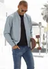 JOHN DEVIN Bomberjacke / Blouson mit Rippkragen grau Größe Produktbild-Vorschau 3