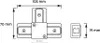 Qub T-Verbinder Schwarz - 1-Phasen Stromschienenverbinder Produktbild-Vorschau 3