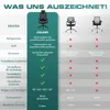 A comparison chart highlighting the features of a COLAMY office chair against two other generic office chairs. Produktbild-Vorschau
