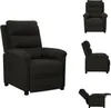 vidaXL Relaxsessel Schwarz Stoff -  Sessel Produktbild-Vorschau 1