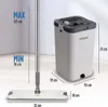 A mopping system with a bucket and mop, showing dimensions. Podgląd zdjęcia produktu