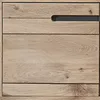 A close-up view of a wooden furniture piece with a graphite-colored handle. Produktbild-Vorschau